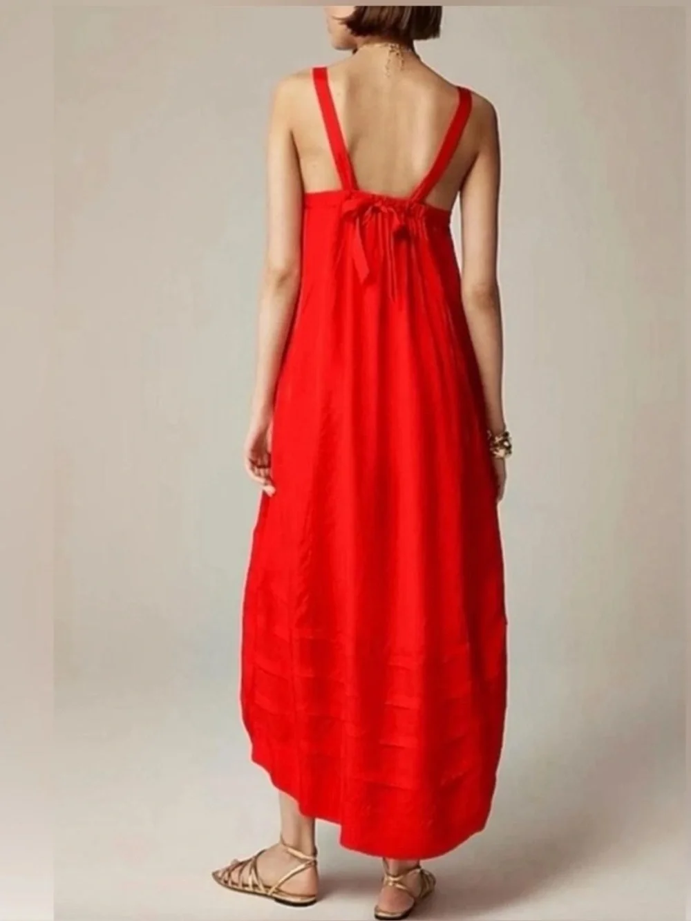 NWT J.Crew Pintuck Midi Dress in Drapey Organza